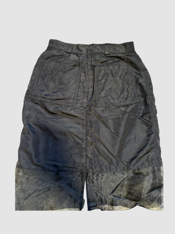 MCM High Waist Nylon Rock 40 schwarz Vintage