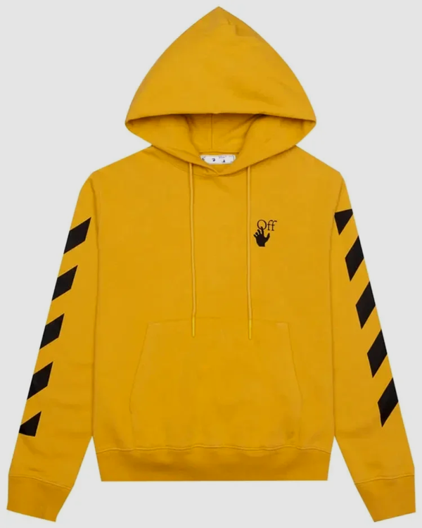Off-White Arrow Logo Hoodie Kapuzenpullover gelb