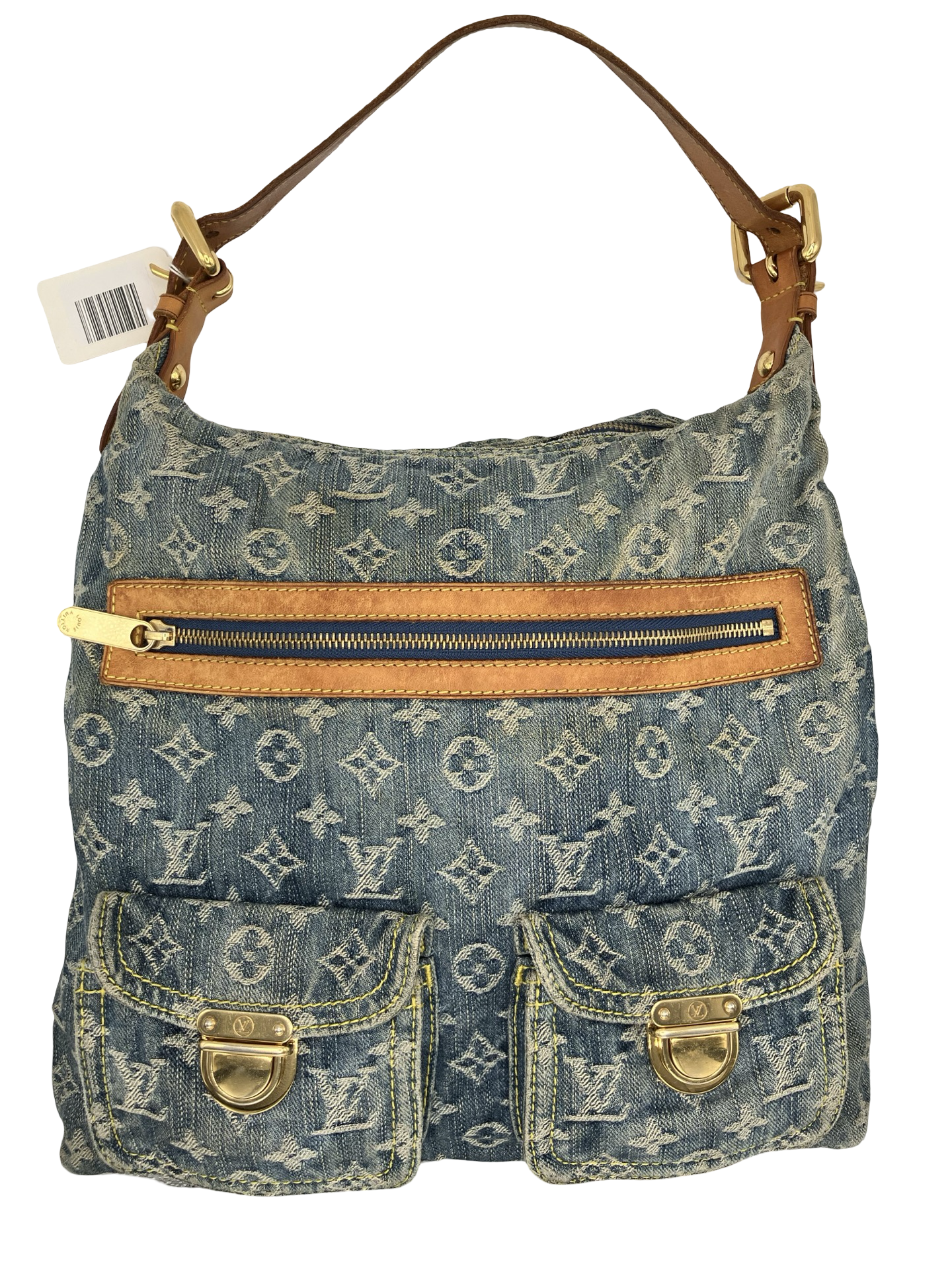 Louis Vuitton Baggy GM Denim Jeans Schulter Tasche