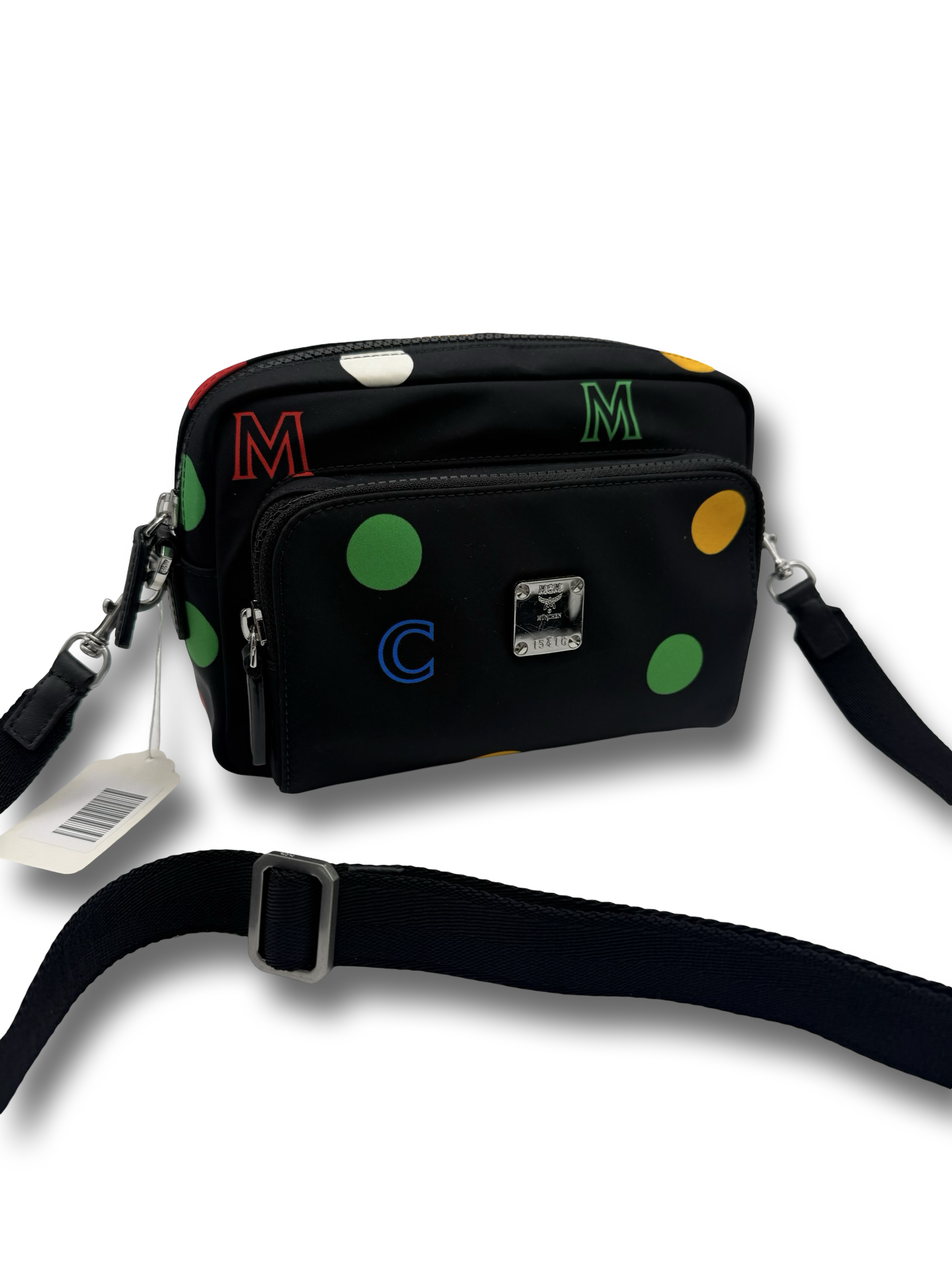 MCM Dots Nylon Crossbody Bag Tasche schwarz limited