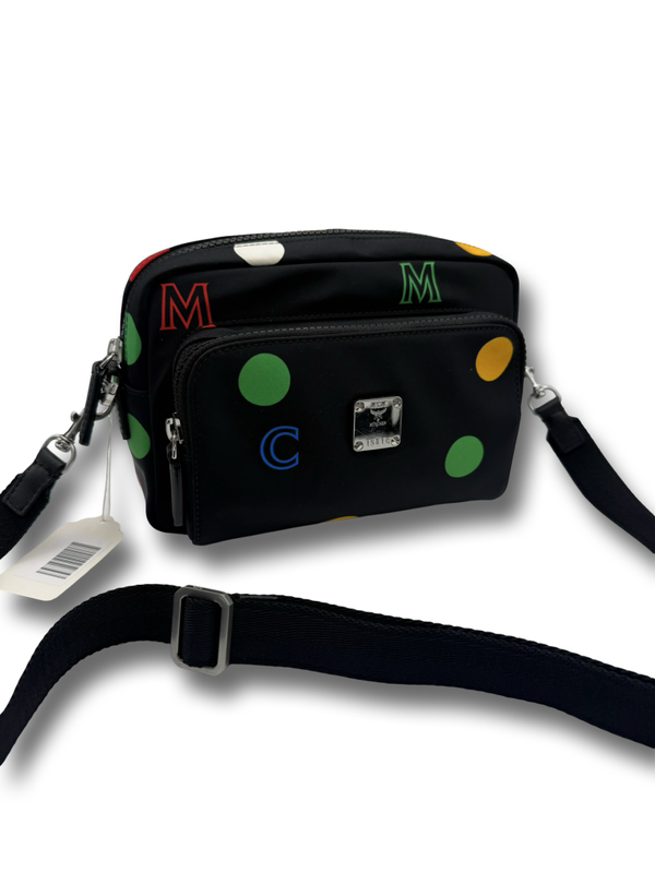 MCM Dots Nylon Crossbody Bag Tasche schwarz limited