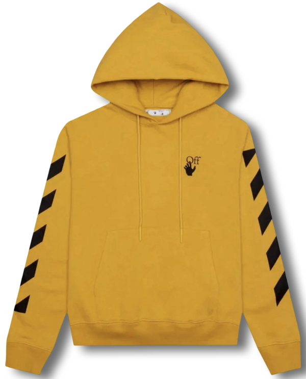 Off-White Arrow Logo Hoodie Kapuzenpullover gelb