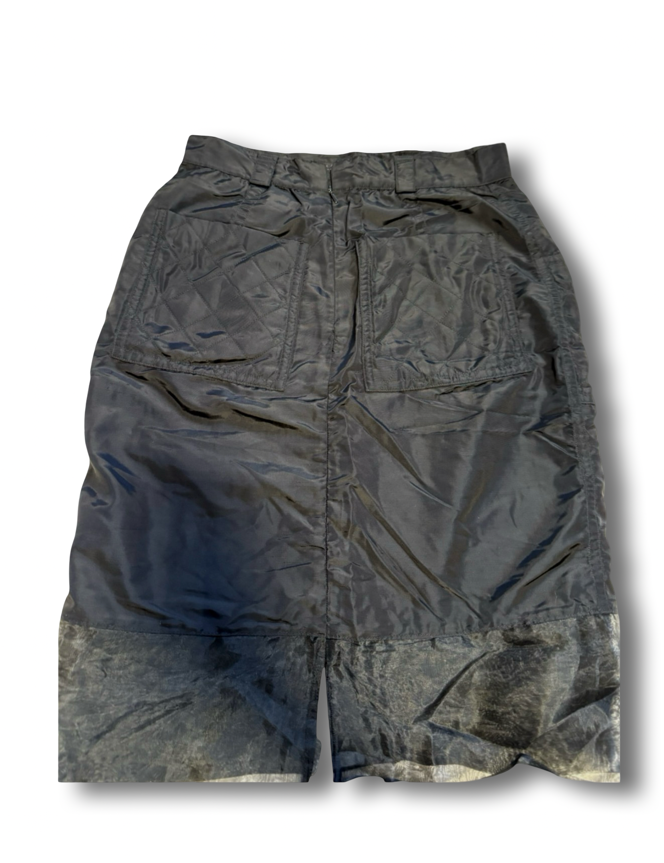 MCM High Waist Nylon Rock 40 schwarz Vintage