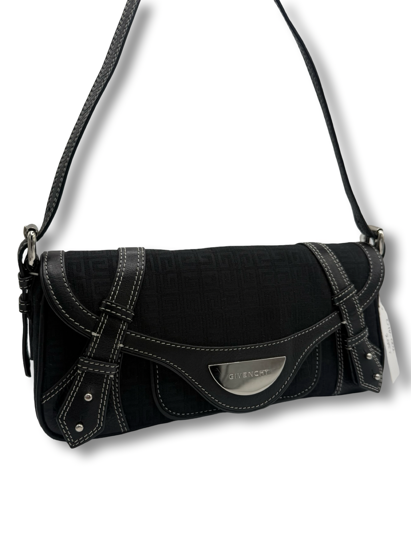 Givenchy Signature Shoulder Bag Y2K Schulter Tasche schwarz