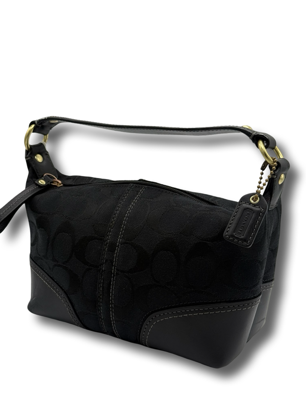 Coach Mini Hobo Handtasche Tasche schwarz