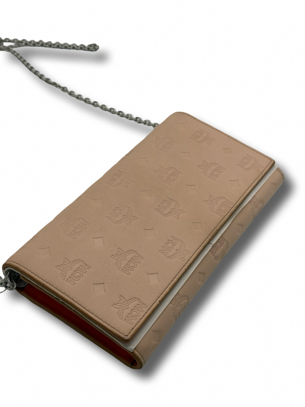 MCM Klara WOC wallet on chain Crossbody Tasche Geldtasche beige