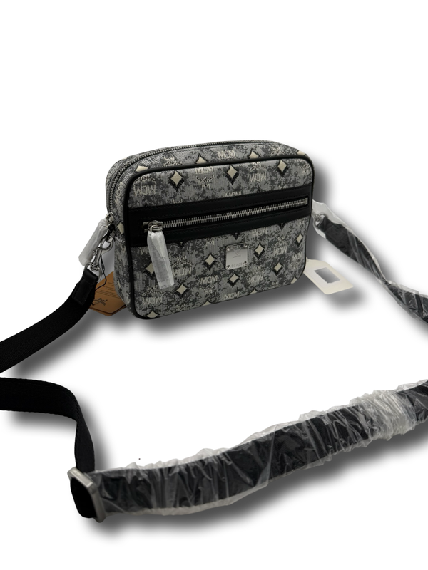 MCM Klassik Jacquard Crossbody Bag Tasche schwarz NEU