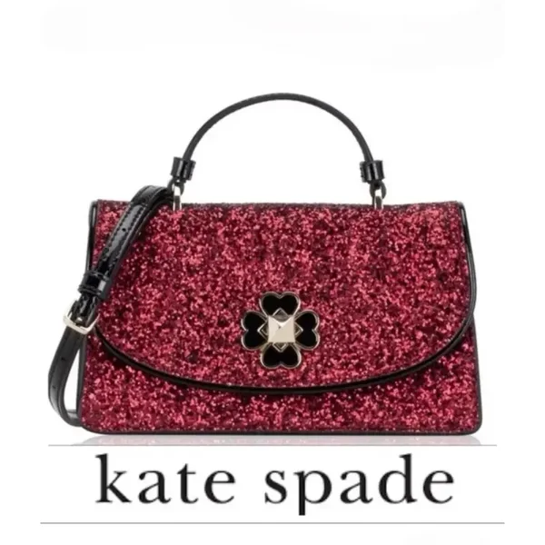 Kate Spade Odette Top Handle Crossbody Tasche pink Glitzer