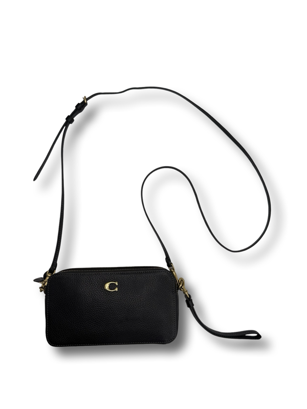 Coach Kira Crossbody Tasche Vollleder schwarz