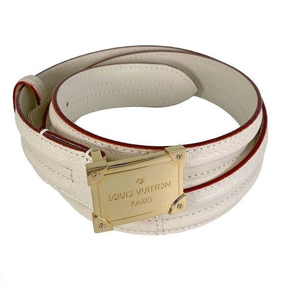 Louis Vuitton Suhari Santur Pandora Belt 90 Gürtel creme limited