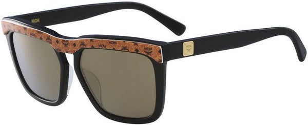 MCM Sonnenbrille Sunglass Logo Brille Cognac schwarz