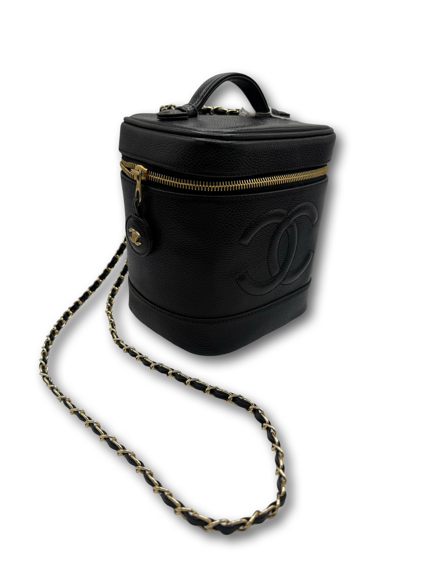 Chanel Vanity Bag Caviar Handtasche Crossbody Tasche schwarz