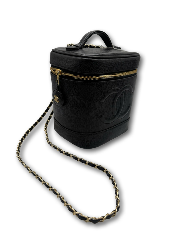 Chanel Vanity Bag Caviar Handtasche Crossbody Tasche schwarz