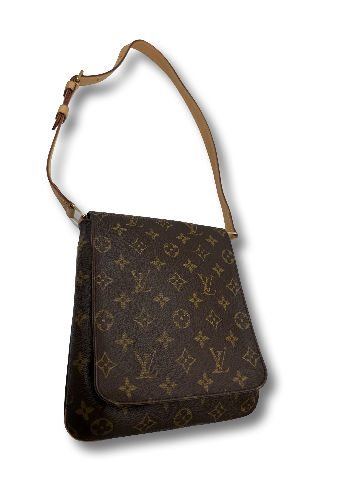 Louis Vuitton Musette Salsa PM Monogramm Schulter Tasche braun