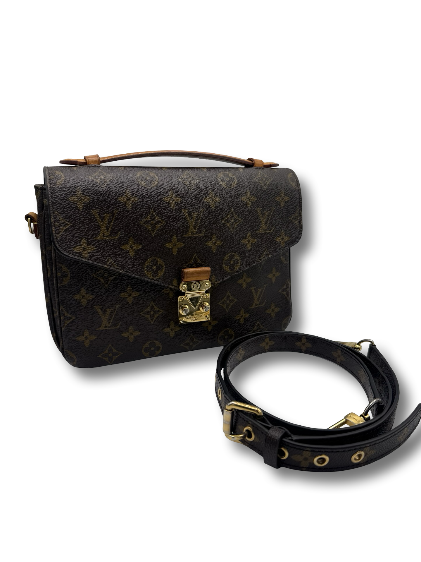 Louis Vuitton Pochette Metis Monogramm Tasche braun