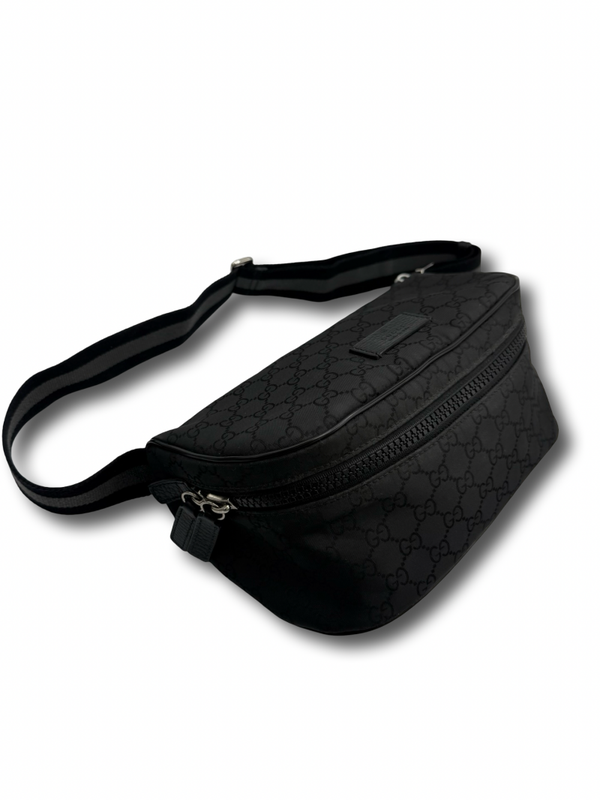 Gucci GG Nylon Web Beltbag Bauchtasche Bumbag Tasche schwarz