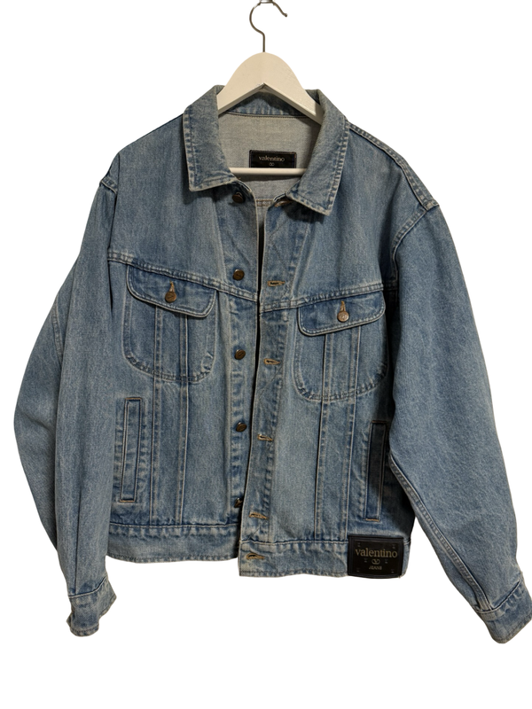 Valentino Garavani Jeansjacke oversized blau Vintage