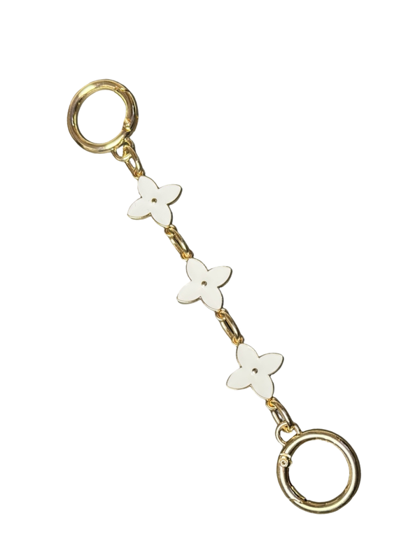 Taschen Accessoire Taschenkette Verlängerungskette 15 cm " TRIPLE FLOWER"