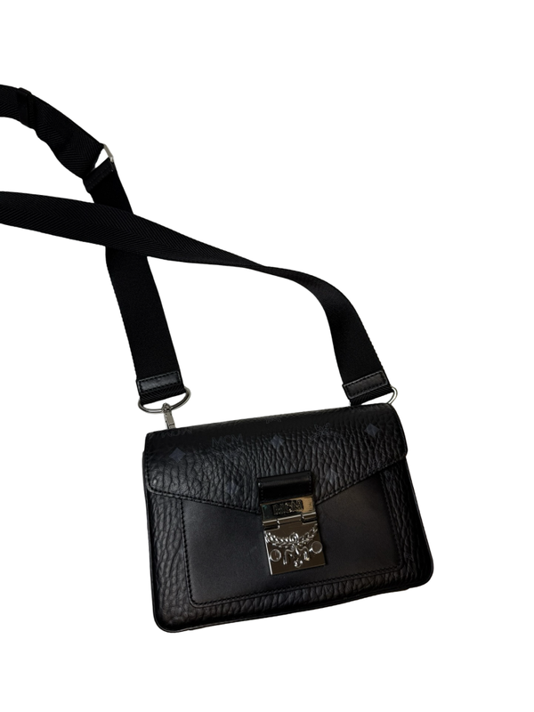MCM Viktor Crossbody Bag Tasche Visetos schwarz