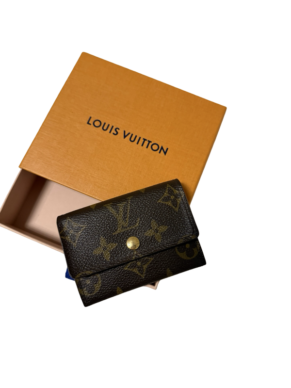Louis Vuitton Coin Purse Portemonnaie Geldbörse Monogram braun Vintage