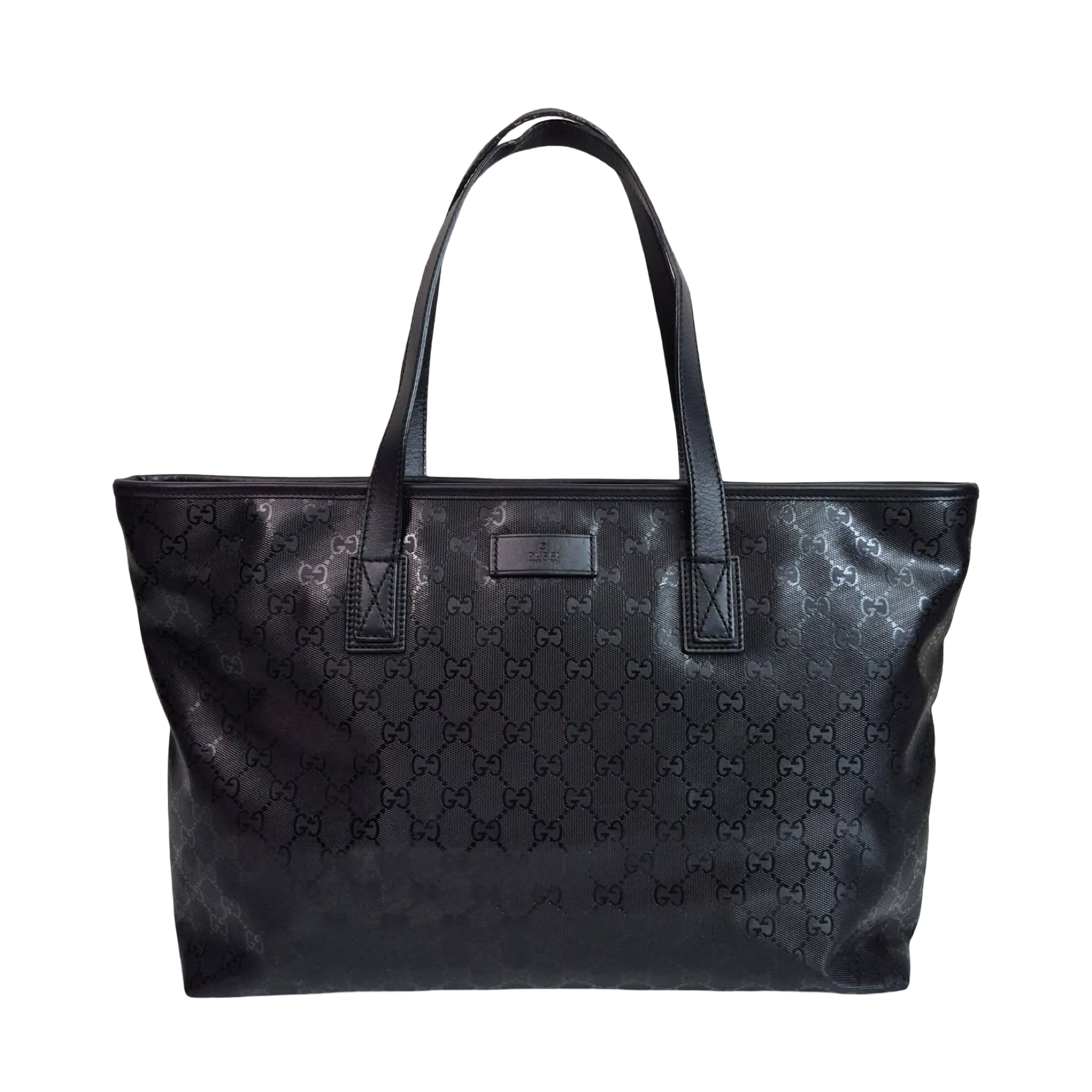 Gucci Imprime Zip Tote Bag Shopper Tasche schwarz