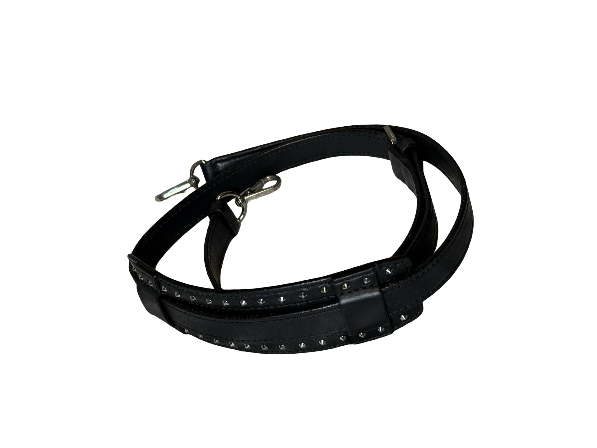 MCM Studs Shoulder Strap Crossbody Gurt Schulterriemen schwarz limited