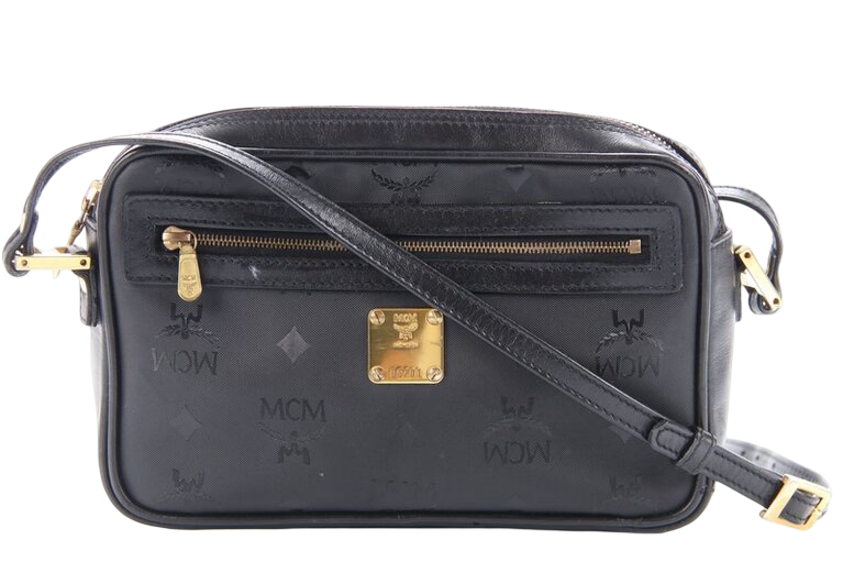 MCM Classic Camera Bag Crossbody Tasche schwarz Vintage
