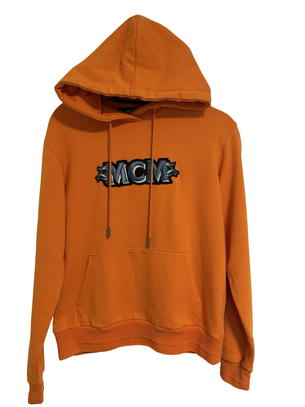 MCM Flame Logo Hoodie S Kapuzenpullover Pullover Orange limited