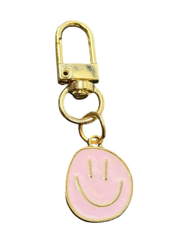 Taschenanhänger Charm Schlüsselanhänger 6 cm Anhänger "SMILEY”