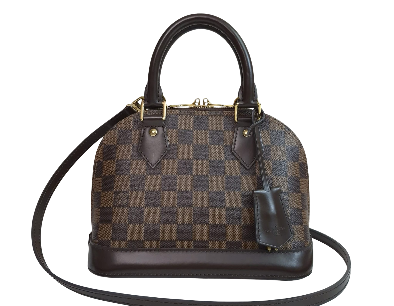 Louis Vuitton Alma BB Crossbody Tasche Damier Ebene braun