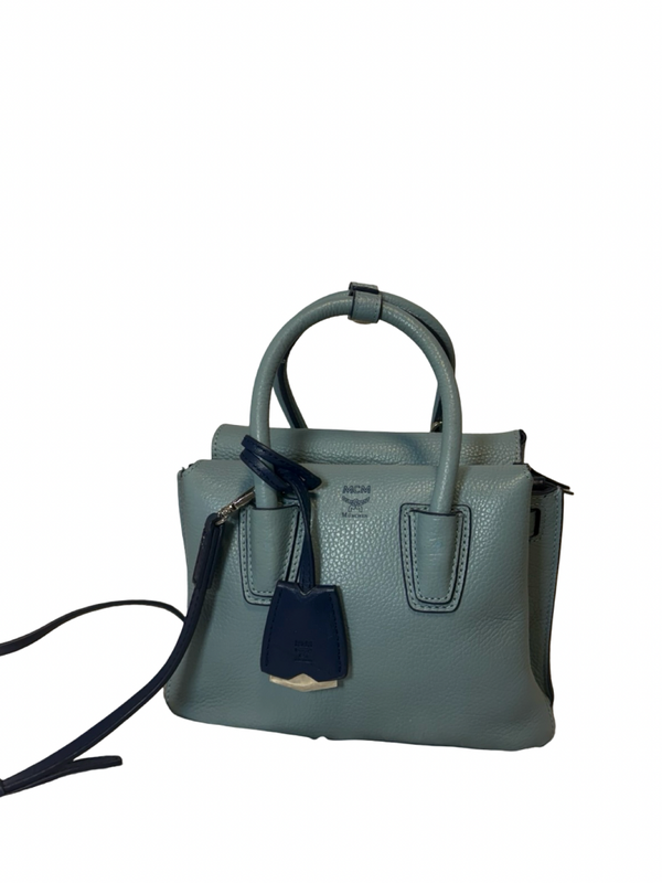 MCM Milla Tote Crossbody Bag small Tasche blau