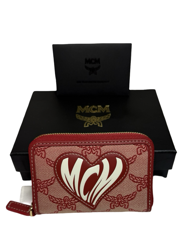 MCM Love Portemonnaie small Geldtasche Kartenetui NEU rot limited