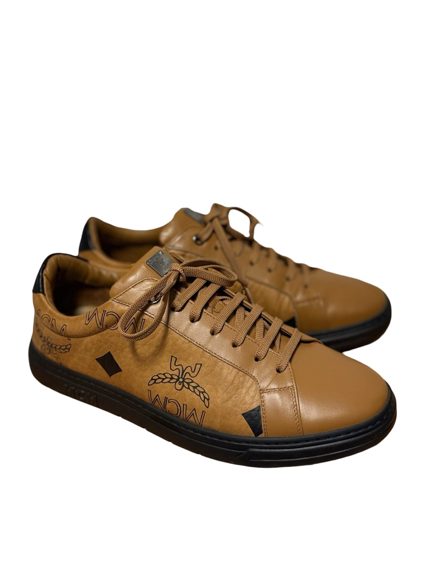 MCM Terrain low top Visetos Sneaker 41 Schuhe cognac NEU