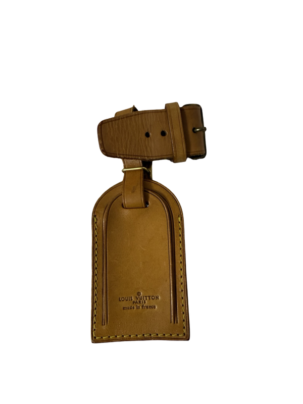 Louis Vuitton Kofferanhänger Gepäckanhänger Anhänger Tag braun Vintage