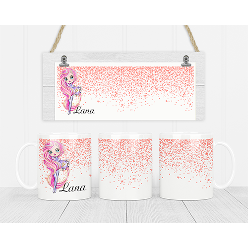 Mok - Aquarius Girl roze haar