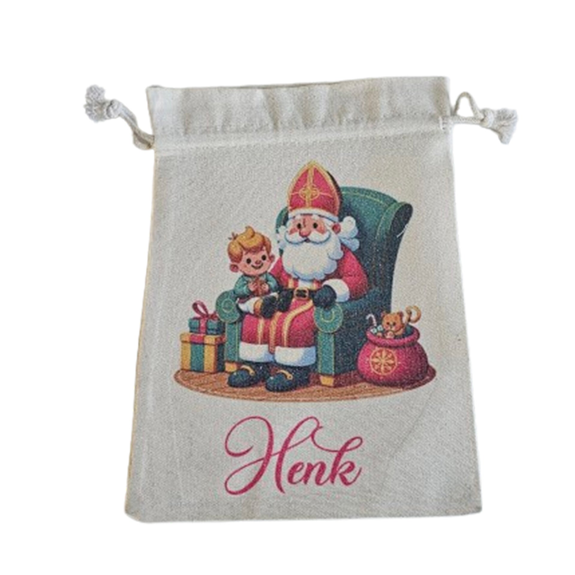 Sint & Piet Snoepzakjes / Kind bij Sinterklaas op schoot