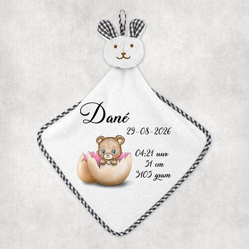 Knuffeldoekje Konijntje  -  Lio in ei / Meisje