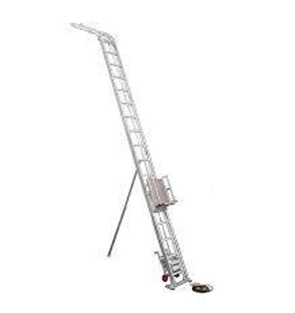Demontabele ladderlift | 13 m1 uit breiden tot 21 m1 | incl knikstukken