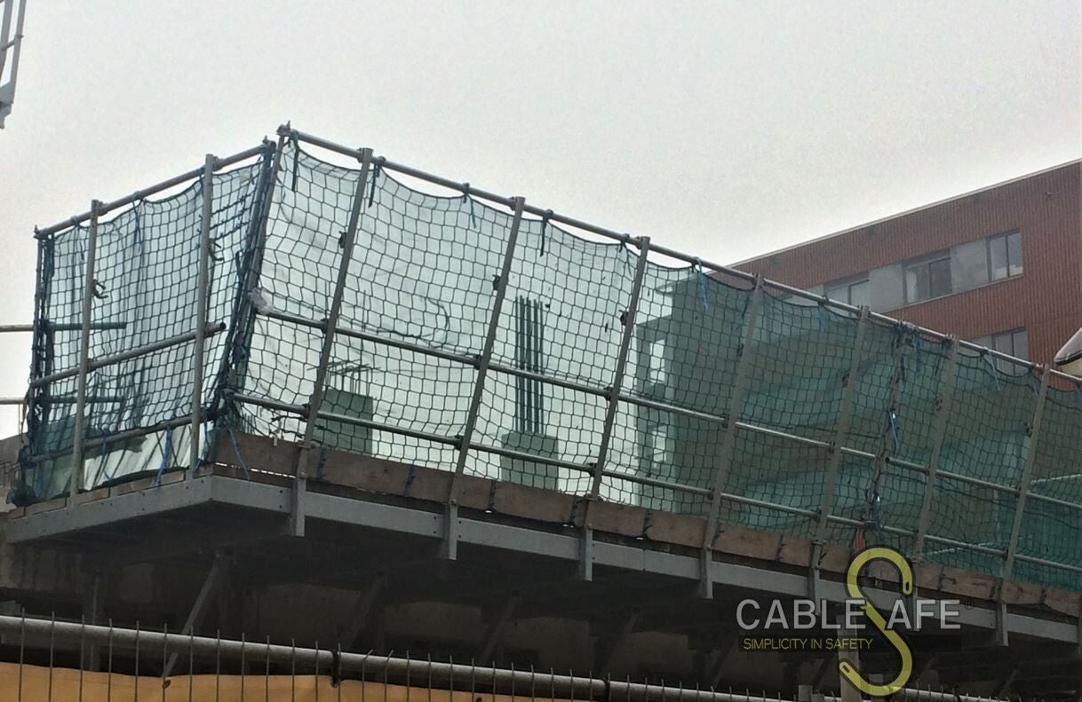Aluminium valbeveiliging | voor steiger | 1800x1100mm hoog