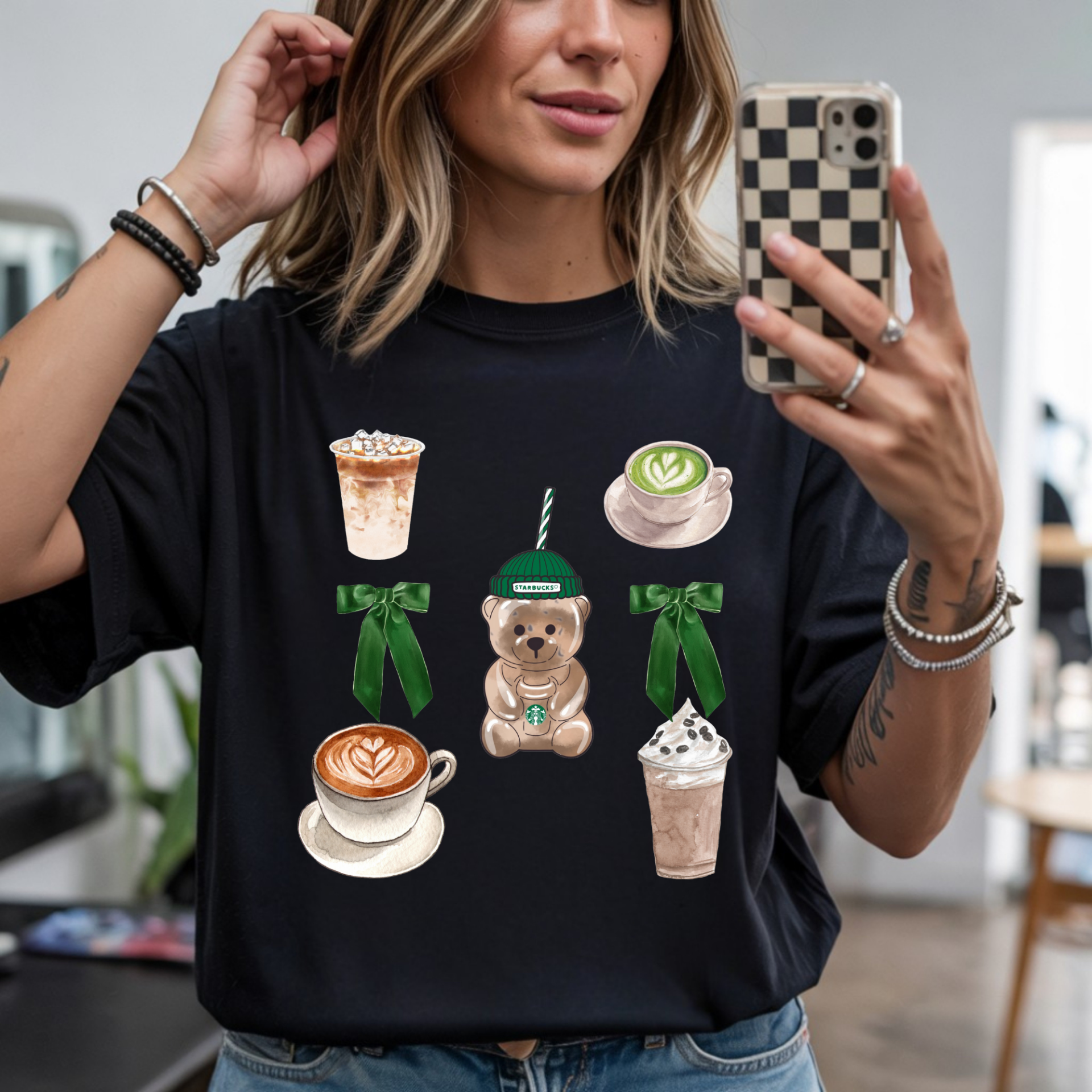 Cozy Coffee Bear Tee