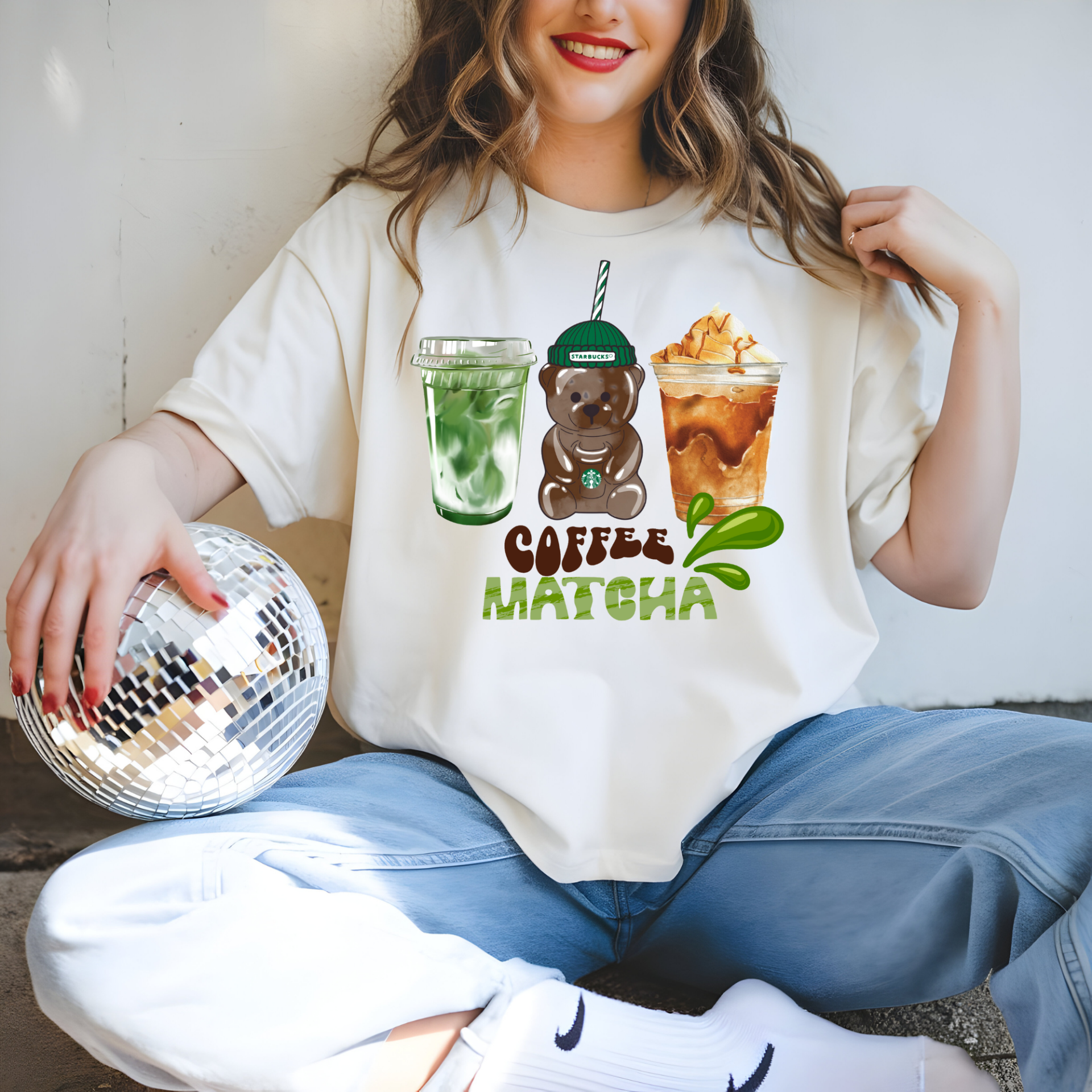 Coffee & Matcha Bear Tee