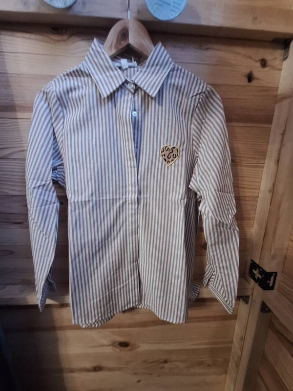 CHEMISE RAYE COEUR LEOPARD