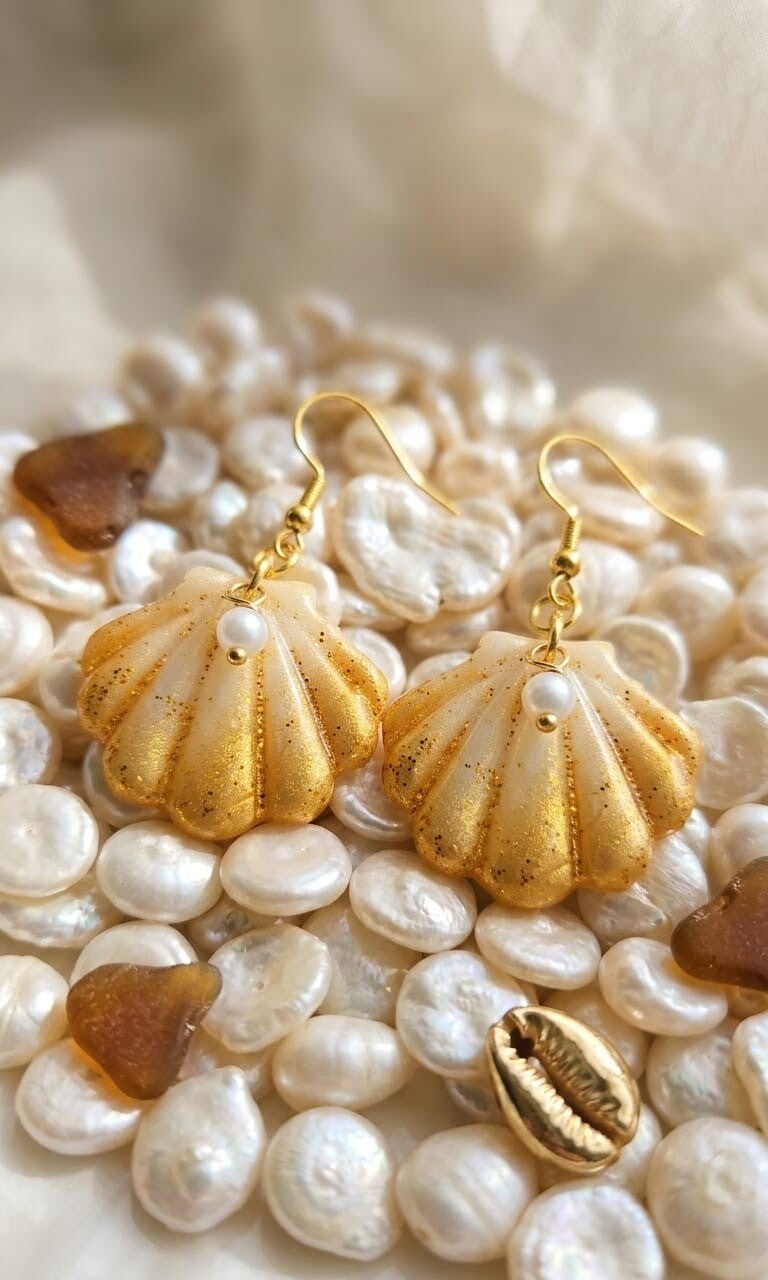 Boucles d'Oreilles Coquillages