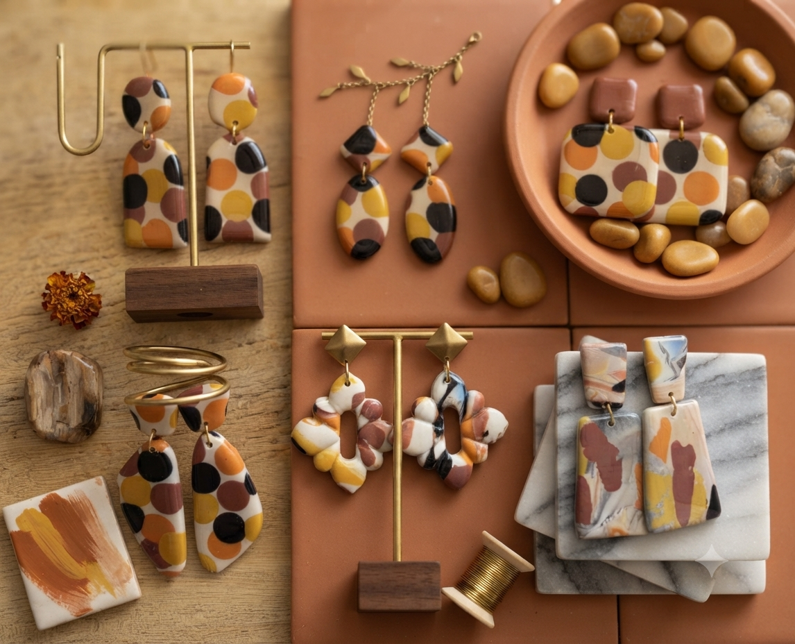 Boucles d'oreilles "Palette d'automne"