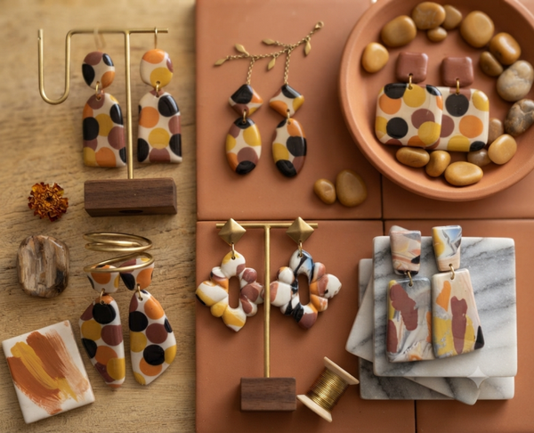 Boucles d'oreilles "Palette d'automne"