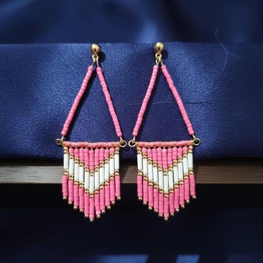 Boucles d'oreilles chevron