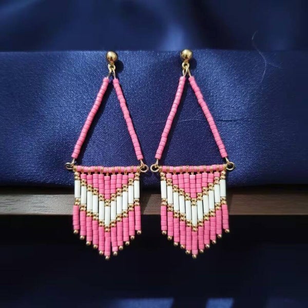 Boucles d'oreilles chevron