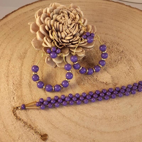 Parure "Douceur Violette"