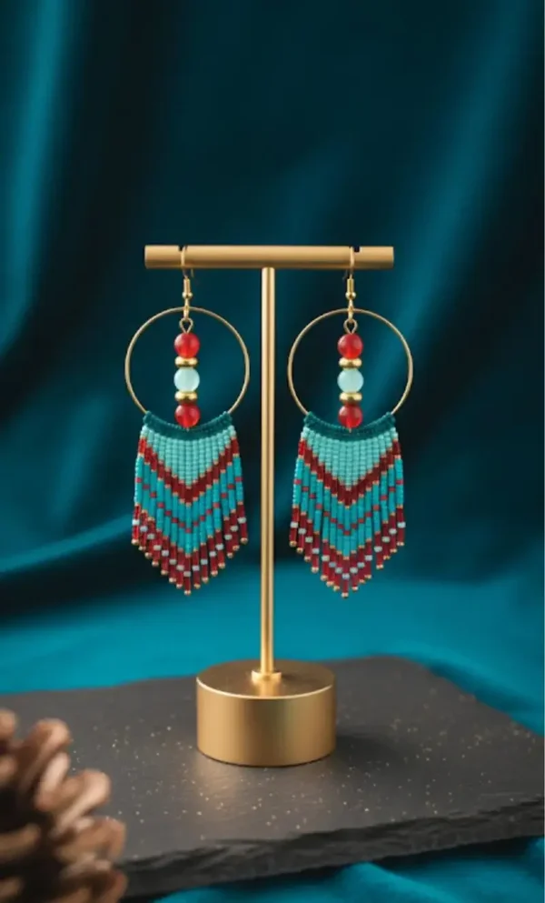 Boucles d'Oreilles Mini Macramé