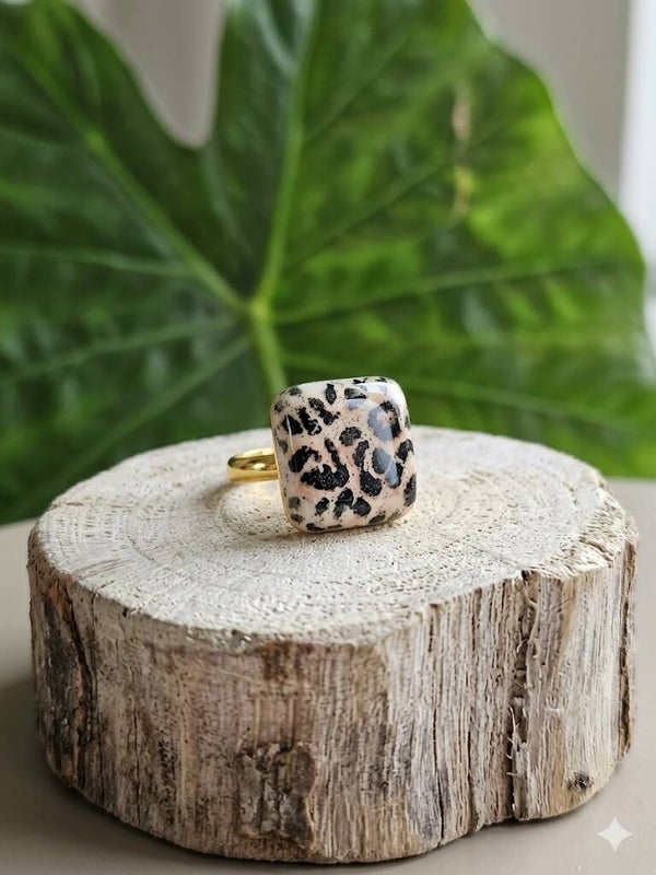 Bague Carrée Guépard
